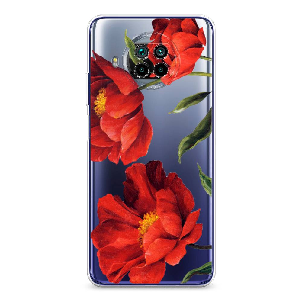 

Чехол Awog на Xiaomi Mi 10T Lite "Красные маки", Разноцветный, 39150-8