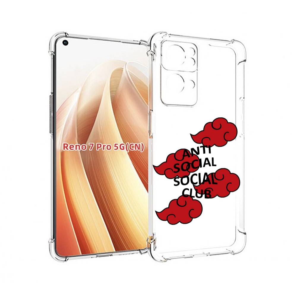 

Чехол MyPads анти-социал-социал-клаб для OPPO Reno7 Pro 5G, Прозрачный, Tocco