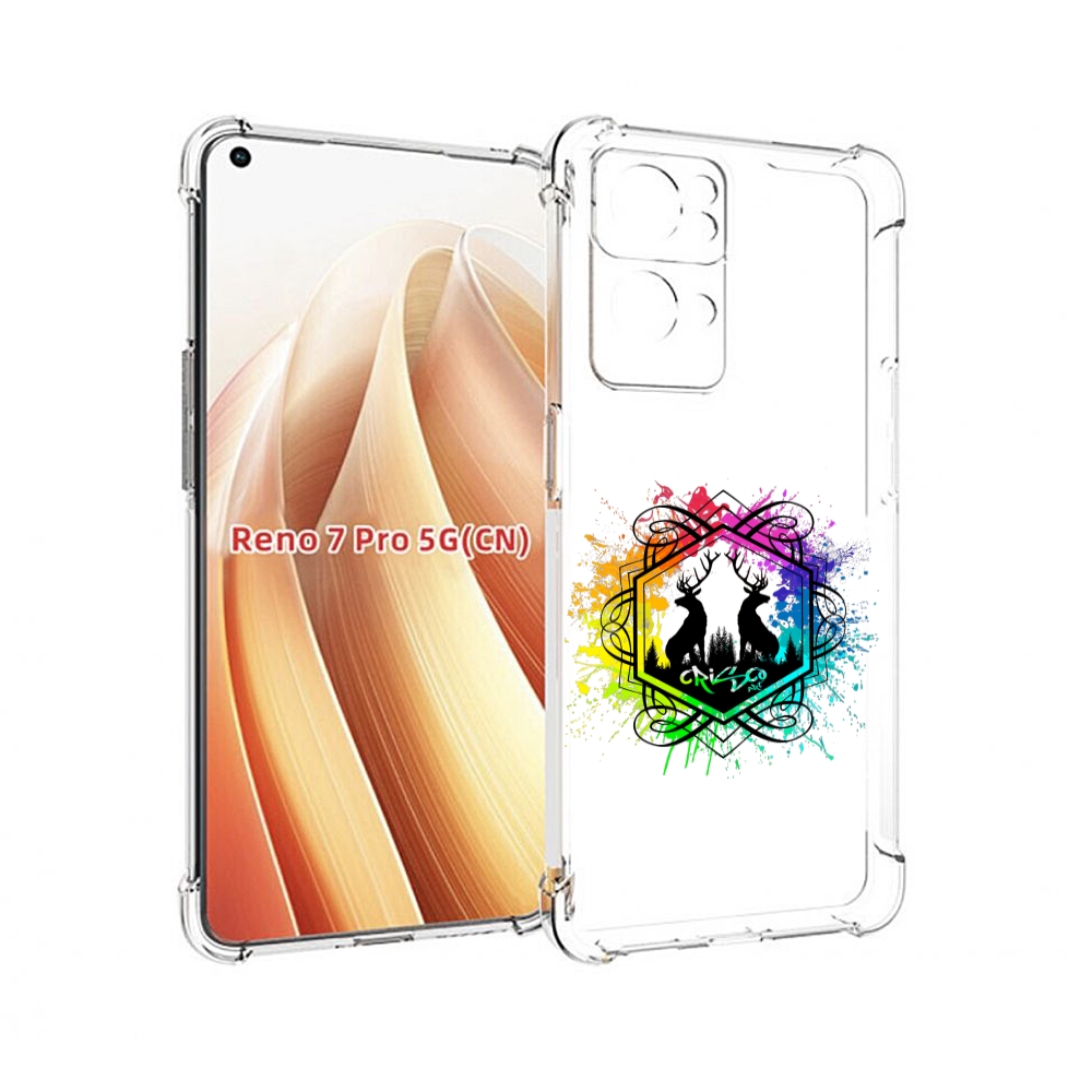 

Чехол MyPads арт-с-оленями для OPPO Reno7 Pro 5G, Прозрачный, Tocco