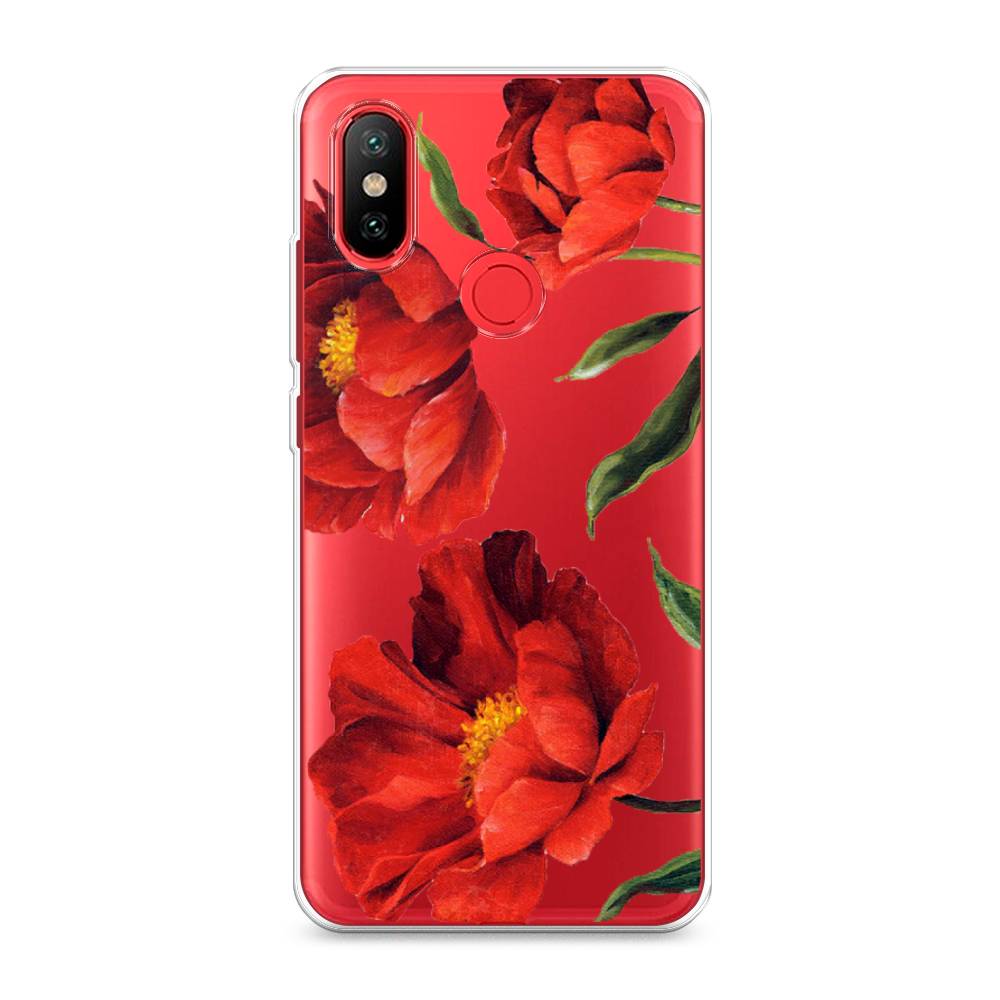 

Чехол Awog на Xiaomi Mi 6X/A2 "Красные маки", Разноцветный, 33250-8