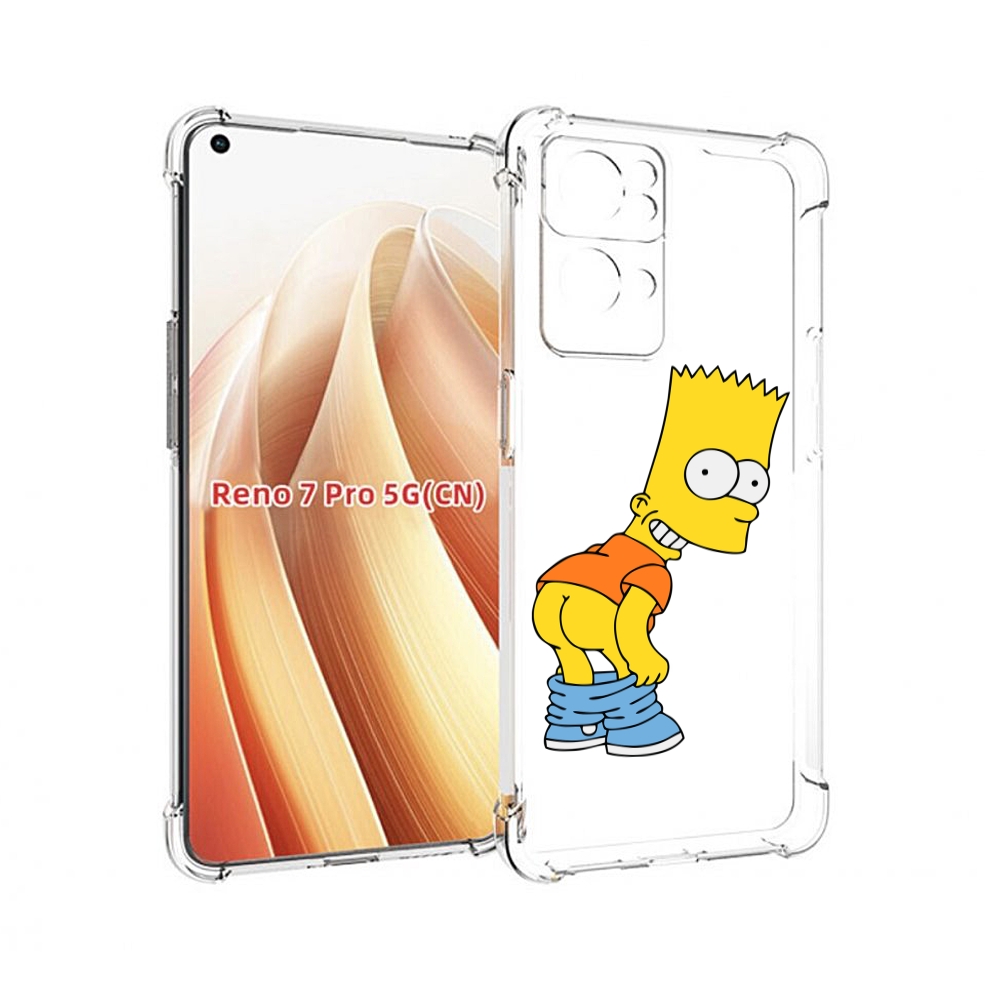 

Чехол MyPads барт-симпсон-довольный для OPPO Reno7 Pro 5G, Прозрачный, Tocco