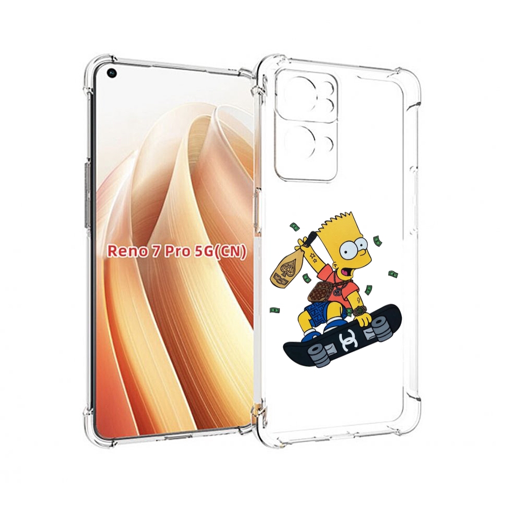

Чехол MyPads барт-скейтер детский для OPPO Reno7 Pro 5G, Прозрачный, Tocco