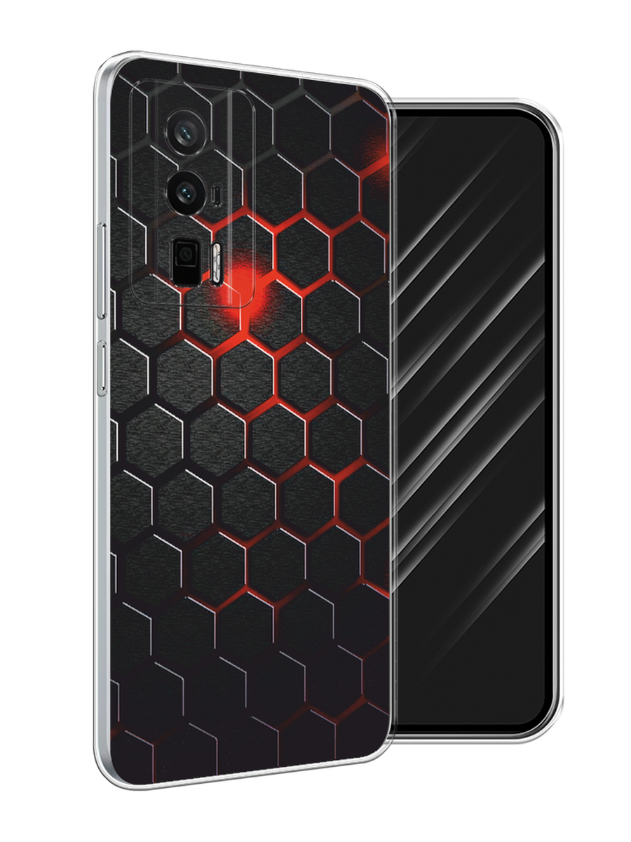 

Чехол Awog на Xiaomi Redmi K60/Poco F5 Pro "Фон соты красные", Красный;черный, 318850-1