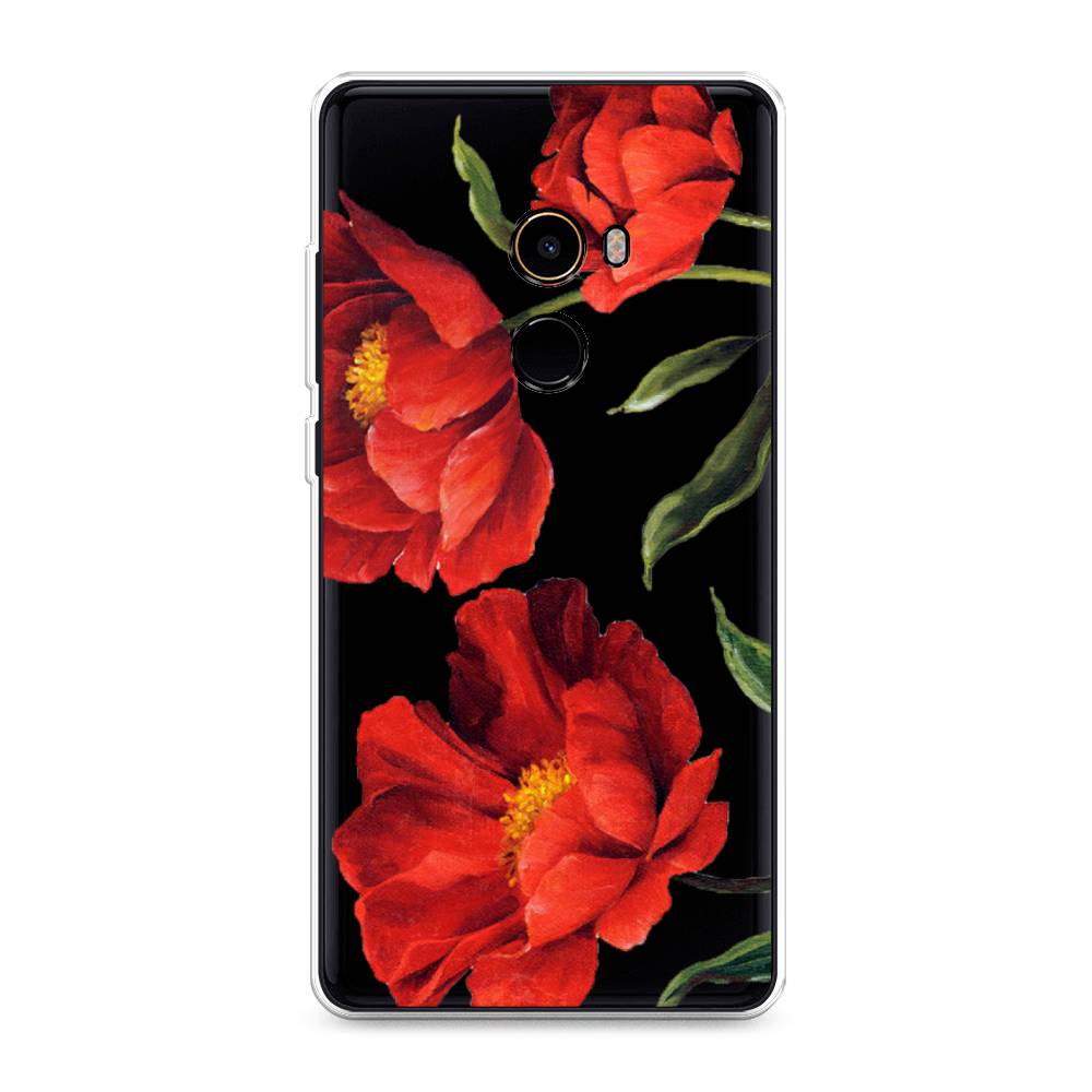 

Чехол Awog на Xiaomi Mi Mix 2 "Красные маки", Разноцветный, 32550-8