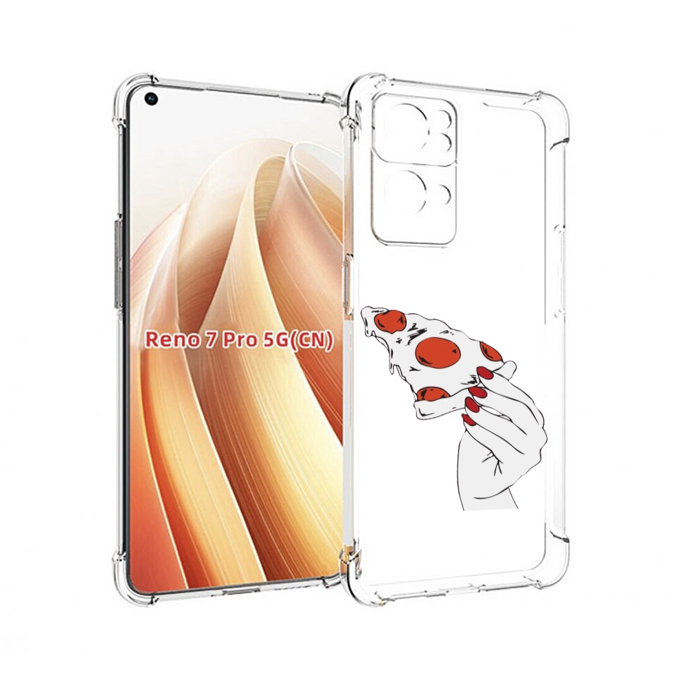 

Чехол MyPads белая-пицца для OPPO Reno7 Pro 5G, Прозрачный, Tocco