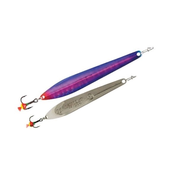 

Блесна вертикальная ECOPRO Killer, 80мм, 13г, PPH, Серебристый;фиолетовый, EPVJKT80PPH