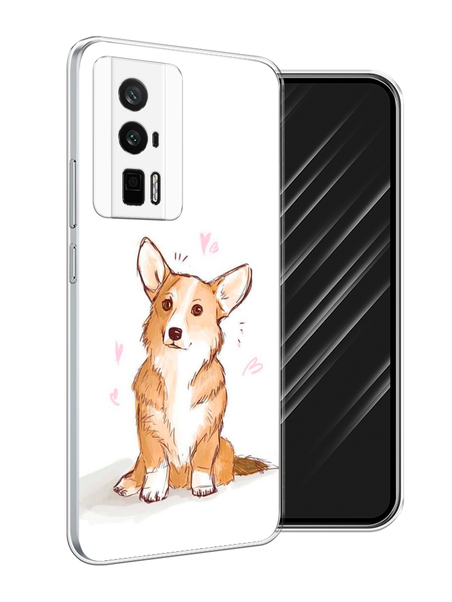 

Чехол Awog на Xiaomi Redmi K60/Poco F5 Pro "Корги любовь", Бежевый;белый, 318850-1