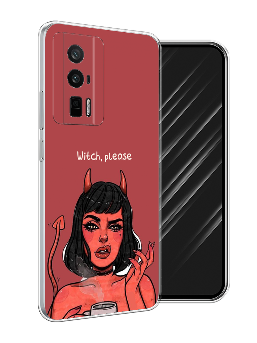 

Чехол Awog на Xiaomi Redmi K60/Poco F5 Pro "Evil Girl", Бордовый;черный, 318850-1