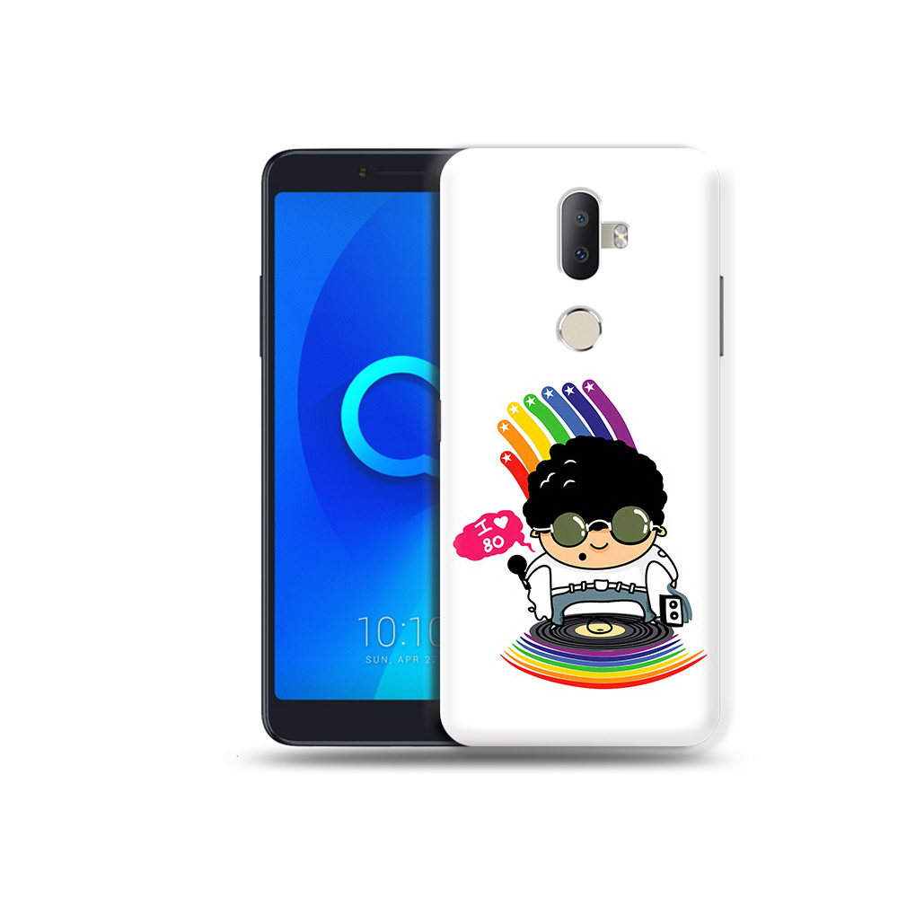 

Чехол MyPads Tocco для Alcatel 3V Я люблю 80-е, Прозрачный, Tocco