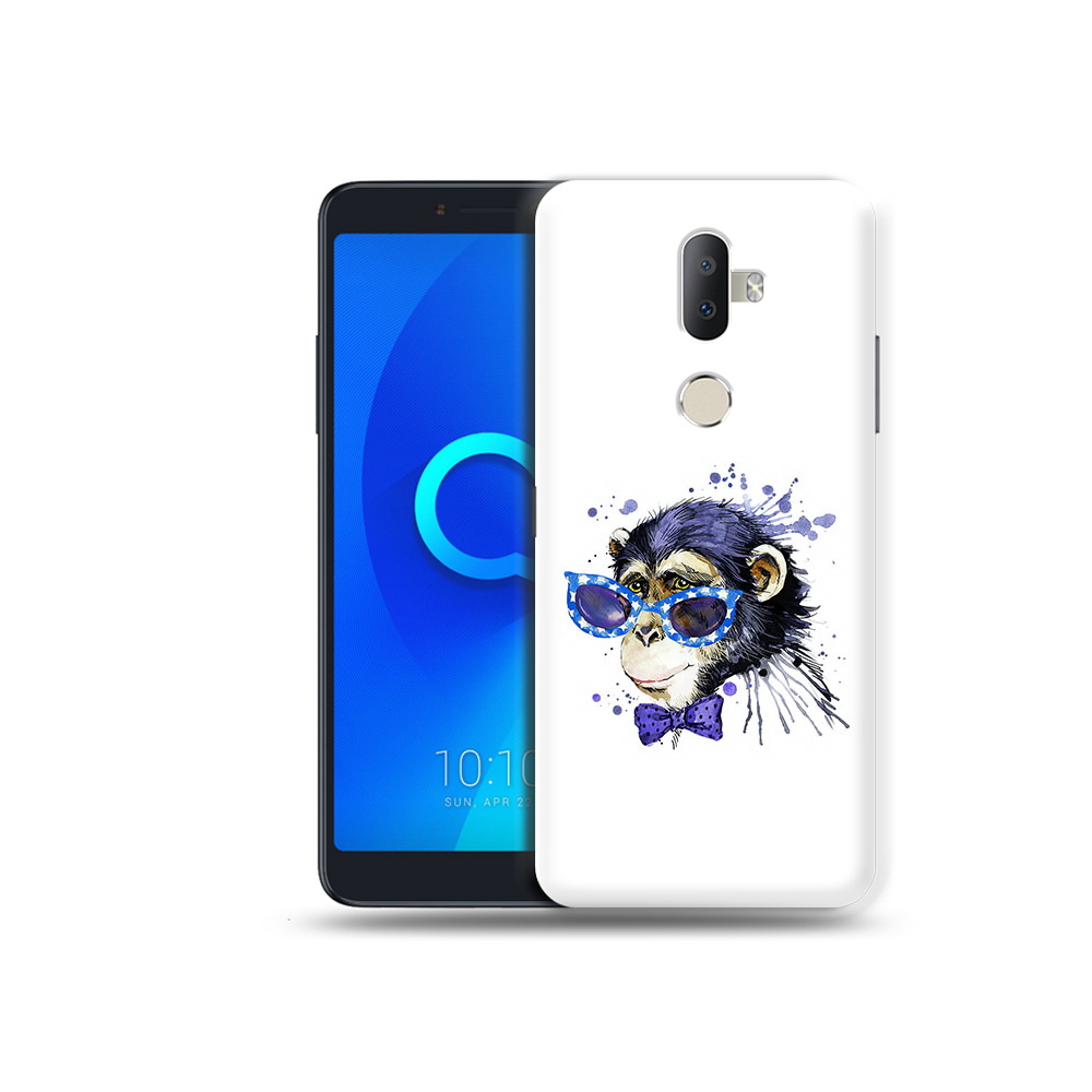

Чехол MyPads Tocco для Alcatel 3V акварельная обезьяна, Прозрачный, Tocco