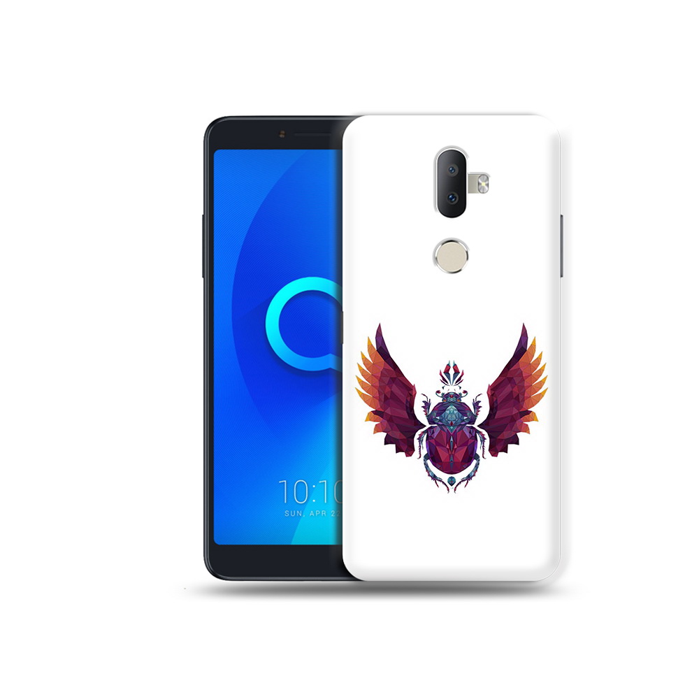 

Чехол MyPads Tocco для Alcatel 3V алмазный скоробей, Прозрачный, Tocco
