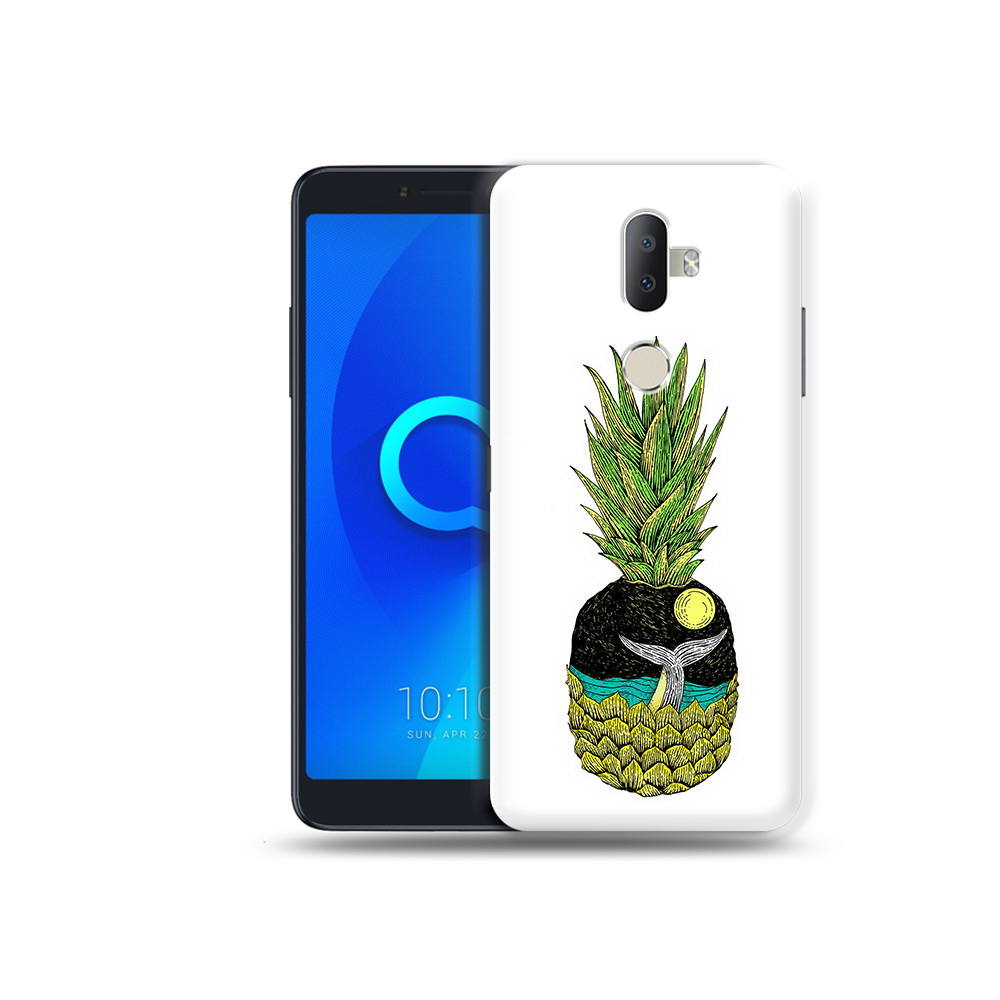 

Чехол MyPads Tocco для Alcatel 3V ананас с китом, Прозрачный, Tocco