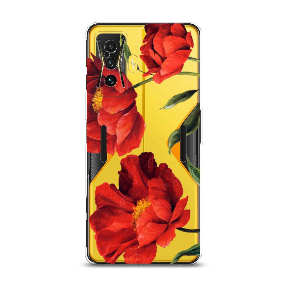 

Чехол Awog на Xiaomi Redmi K50 GE/F4 GT "Красные маки", Разноцветный, 314950-8