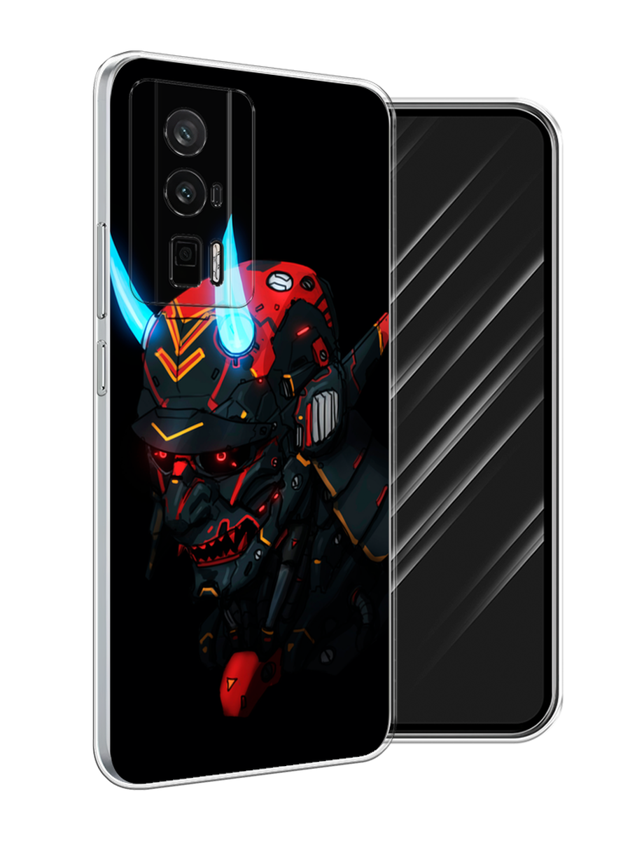

Чехол Awog на Xiaomi Redmi K60/Poco F5 Pro "Неоновый самурай", Черный;красный;голубой, 318850-1