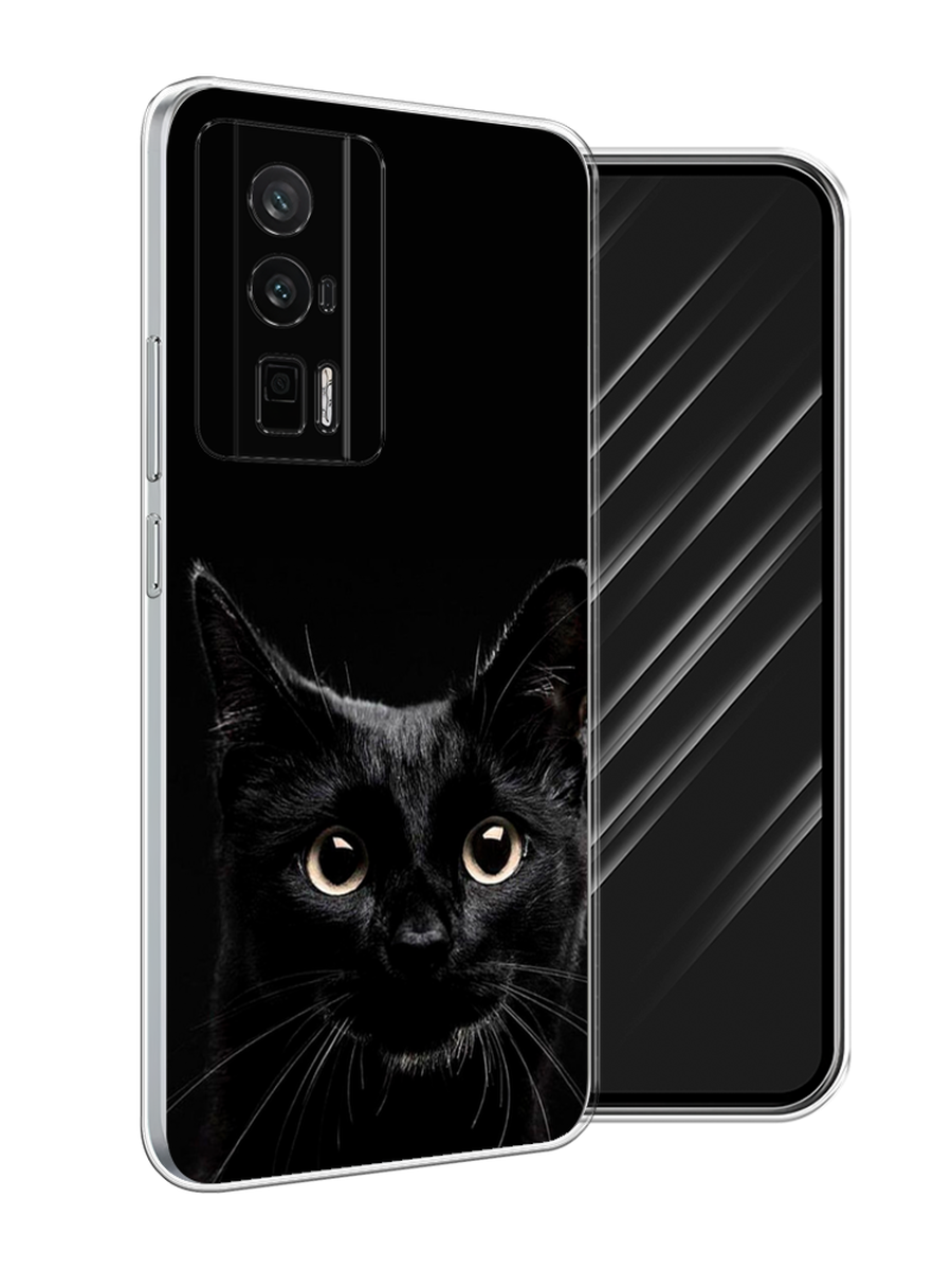 

Чехол Awog на Xiaomi Redmi K60/Poco F5 Pro "Добрый кот", Черный, 318850-1