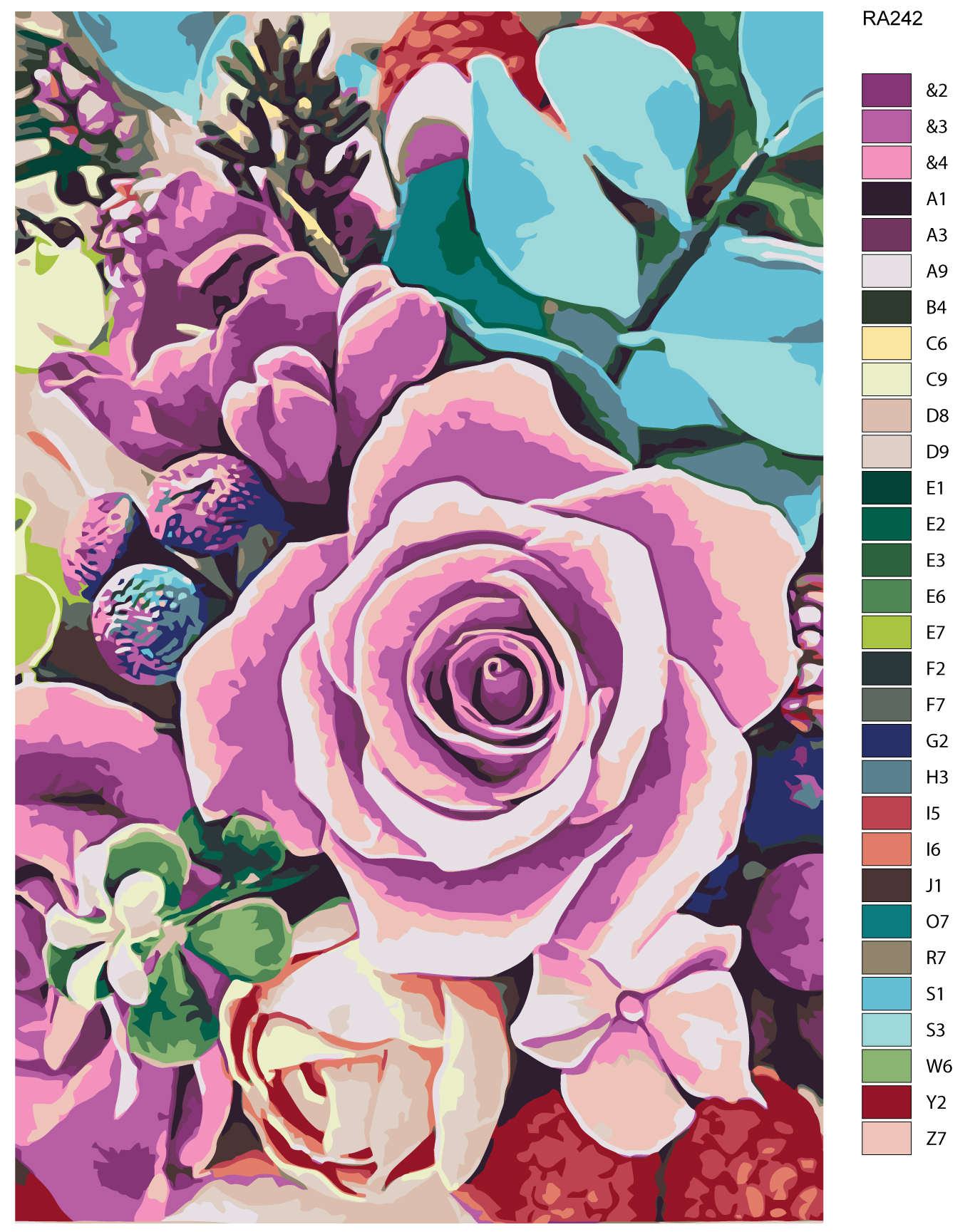 

Картина по номерам, Живопись по номерам, 80 x 120, RA242, RA242
