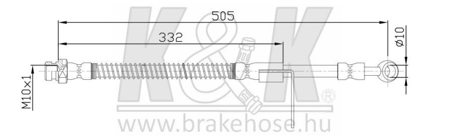 

Шланг Тормозной K&K Ft0428 /5873225000/ (Ft-0428) Accent Пер.R 00- K&K арт. FT0428