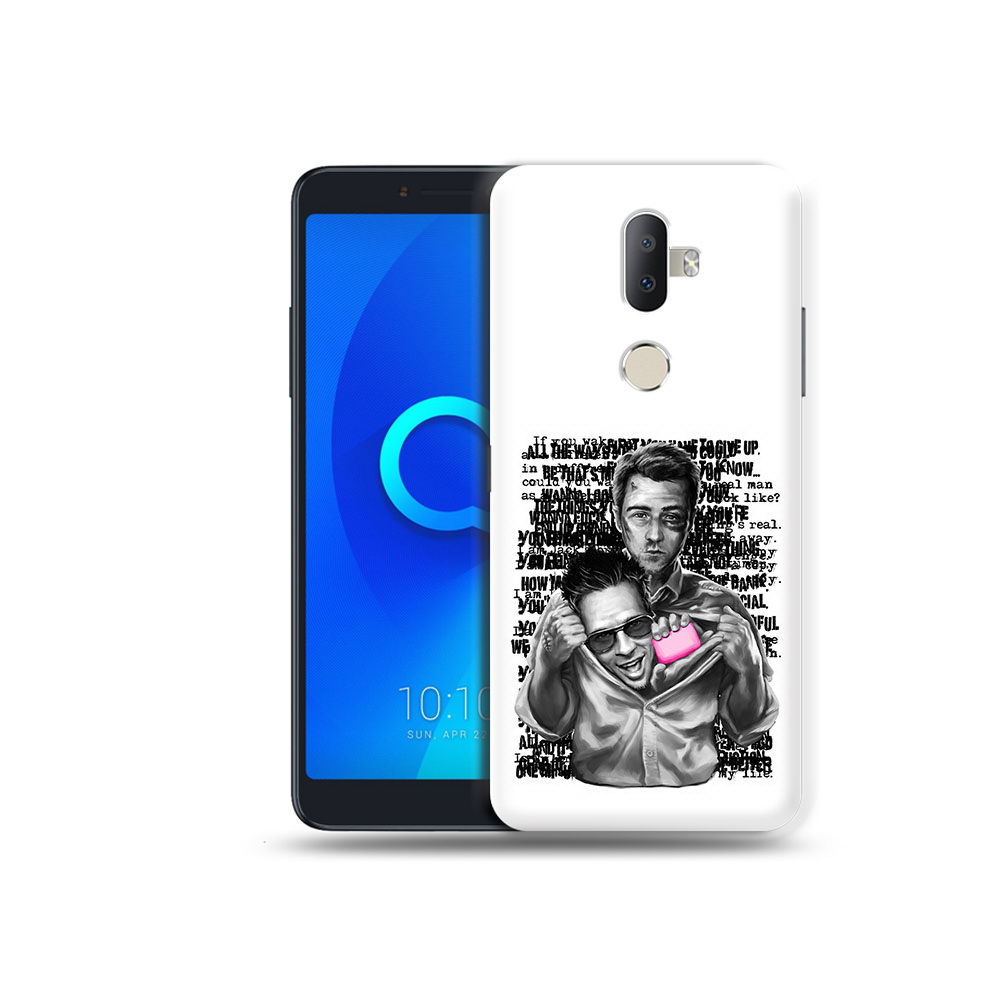 

Чехол MyPads Tocco для Alcatel 3V бойцовский клуб, Прозрачный, Tocco