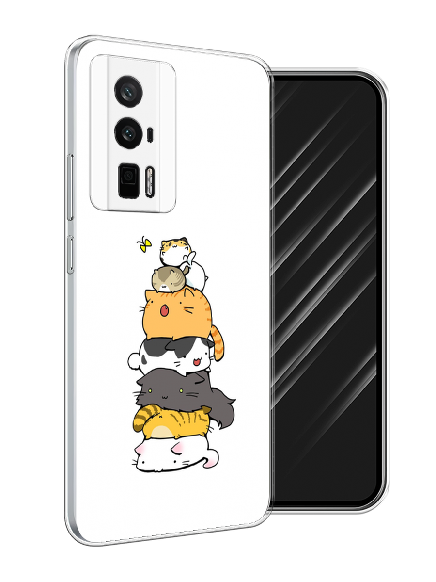 

Чехол Awog на Xiaomi Redmi K60/Poco F5 Pro "Бутерброд из котиков", Коричневый;белый;серый, 318850-1