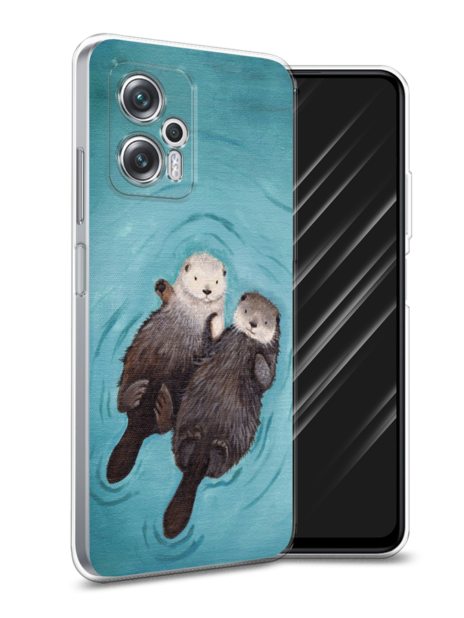 

Чехол Awog на Poco X4 GT/Redmi Note 11T Pro/11T Pro Plus "Парочка бобров", Разноцветный, 315550-10