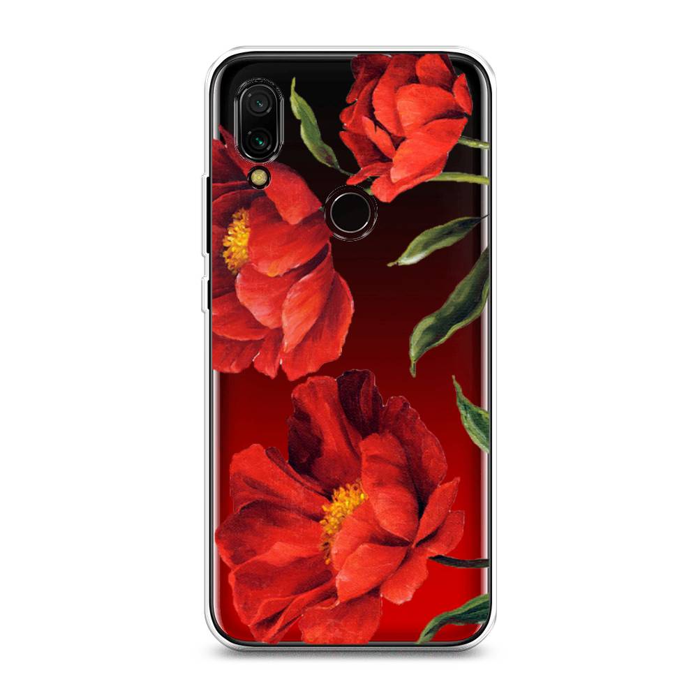 

Чехол Awog на Xiaomi Redmi 7 "Красные маки", Разноцветный, 35050-8