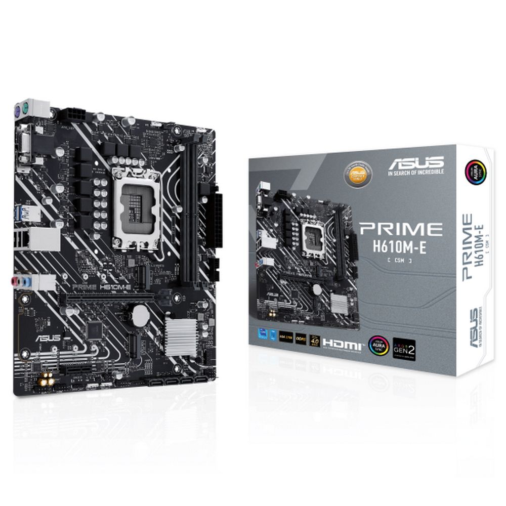 

Материнская плата ASUS PRIME H610M-E-CSM (90MB1G10-M0EAYC), PRIME H610M-E-CSM