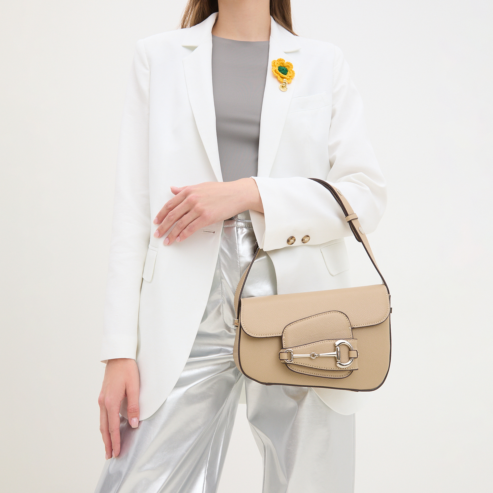 

Сумка женская Tendance MRH23-301 бежевая, Бежевый, MRH23-301