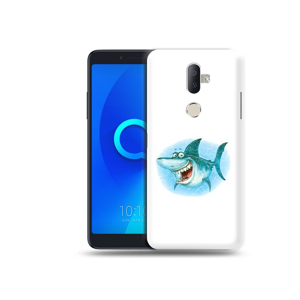 

Чехол MyPads Tocco для Alcatel 3V веселая акула, Прозрачный, Tocco