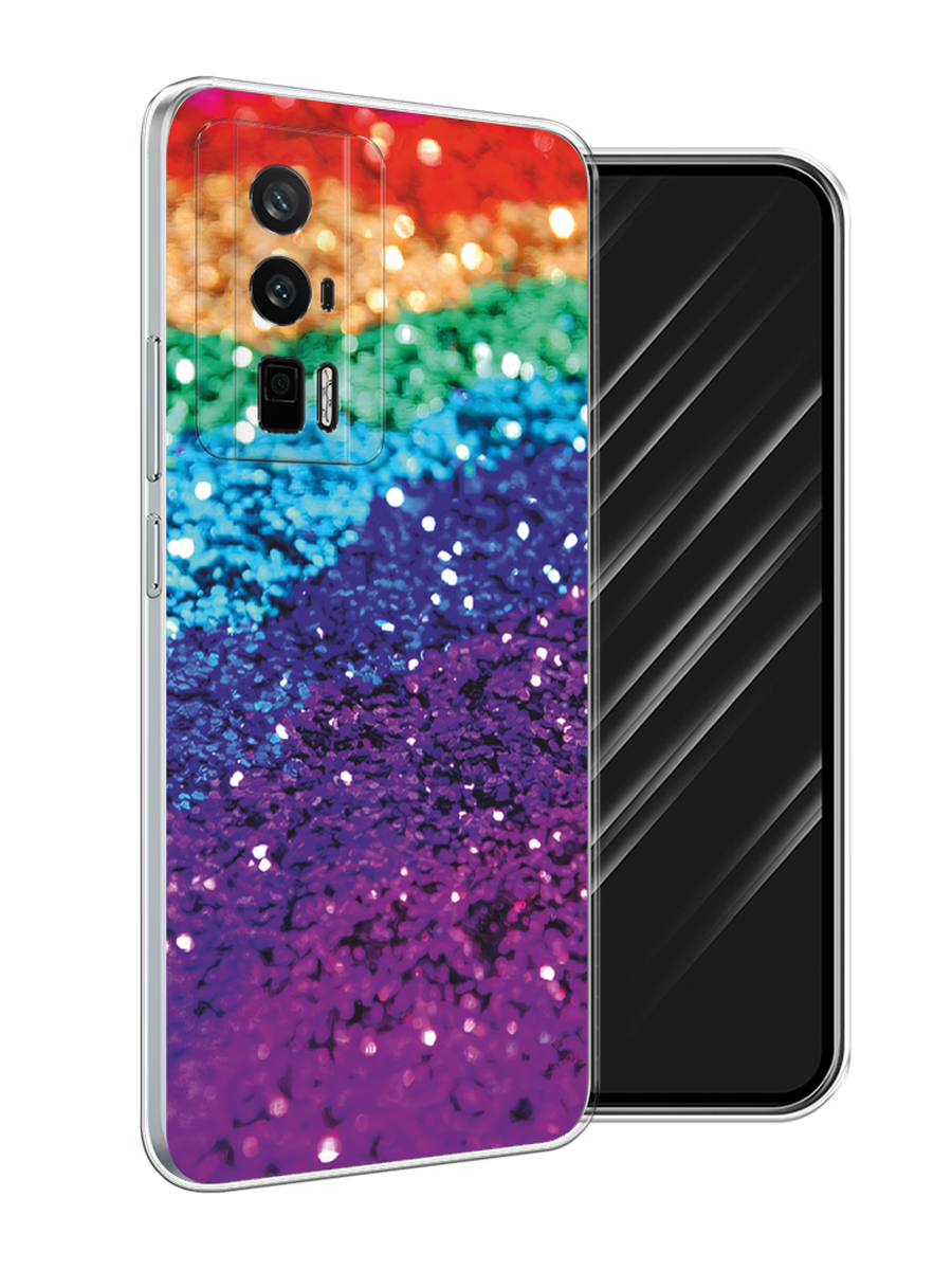 

Чехол Awog на Xiaomi Redmi K60/Poco F5 Pro "Блестящая радуга рисунок", Разноцветный, 318850-1