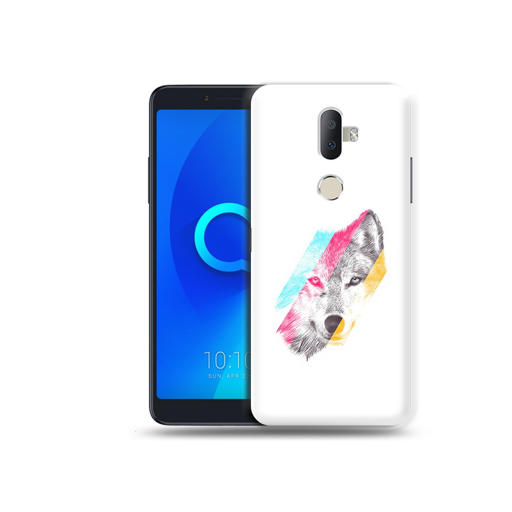 

Чехол MyPads Tocco для Alcatel 3V волк градиент, Прозрачный, Tocco