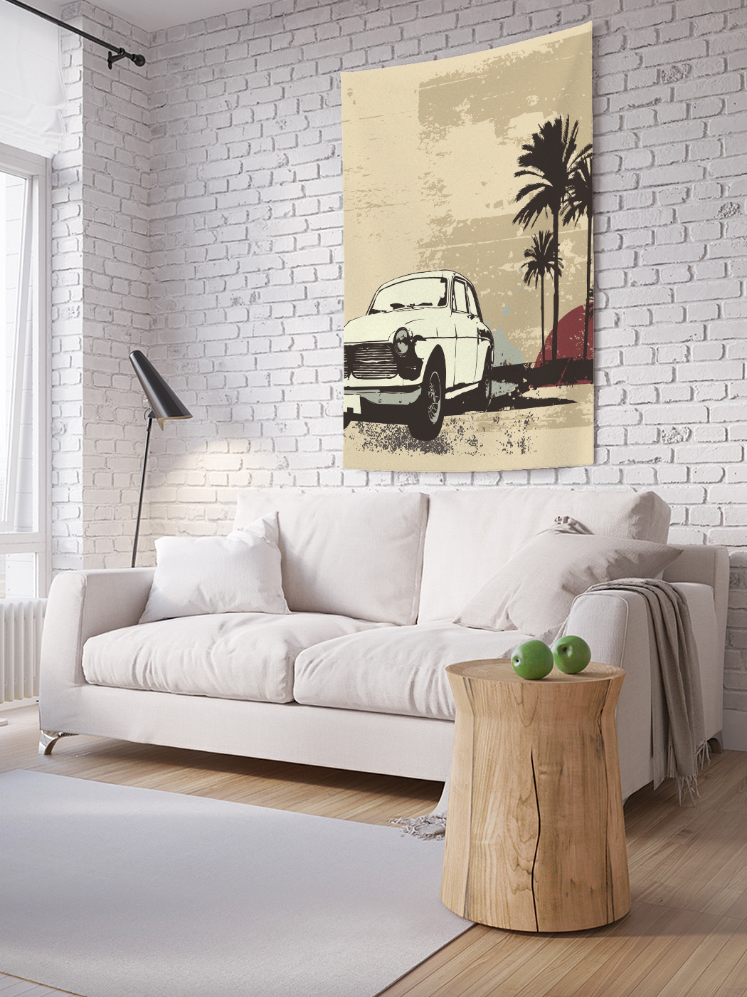 

Вертикальное фотопанно на стену JoyArty Винтажное авто 100x150 см, Винтажное авто