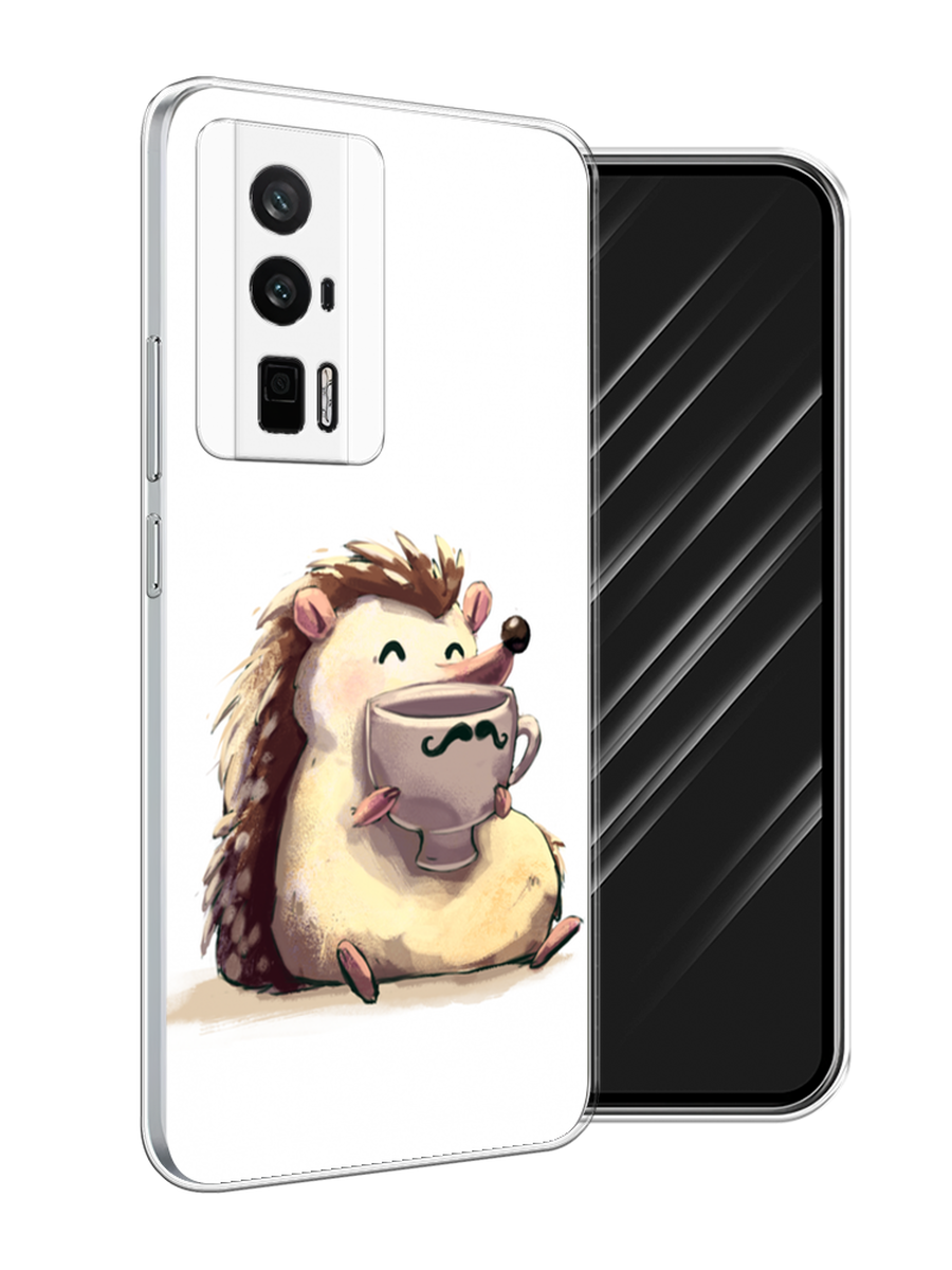 

Чехол Awog на Xiaomi Redmi K60/Poco F5 Pro "Еж кофеман", Белый;коричневый;бежевый, 318850-1