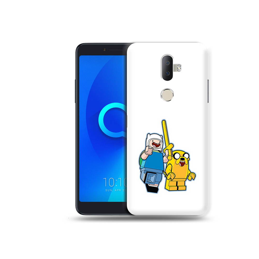 

Чехол MyPads Tocco для Alcatel 3V время приключений лего, Прозрачный, Tocco