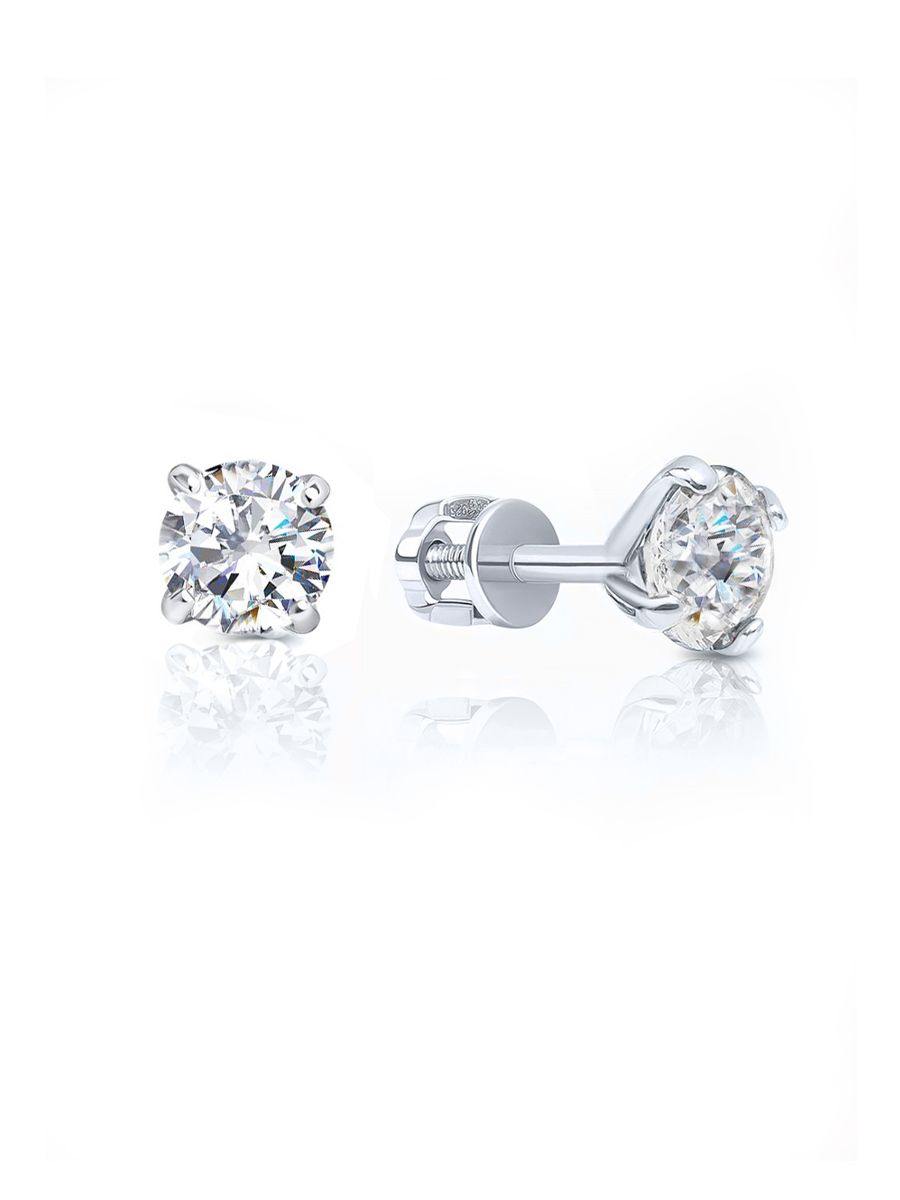 

Серьги из серебра с фианитом SKAZKA Natali Romanovoi 38964-1, 38964-1