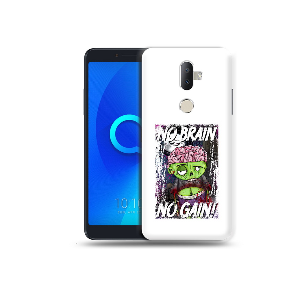 

Чехол MyPads Tocco для Alcatel 3V глупый зомби, Прозрачный, Tocco