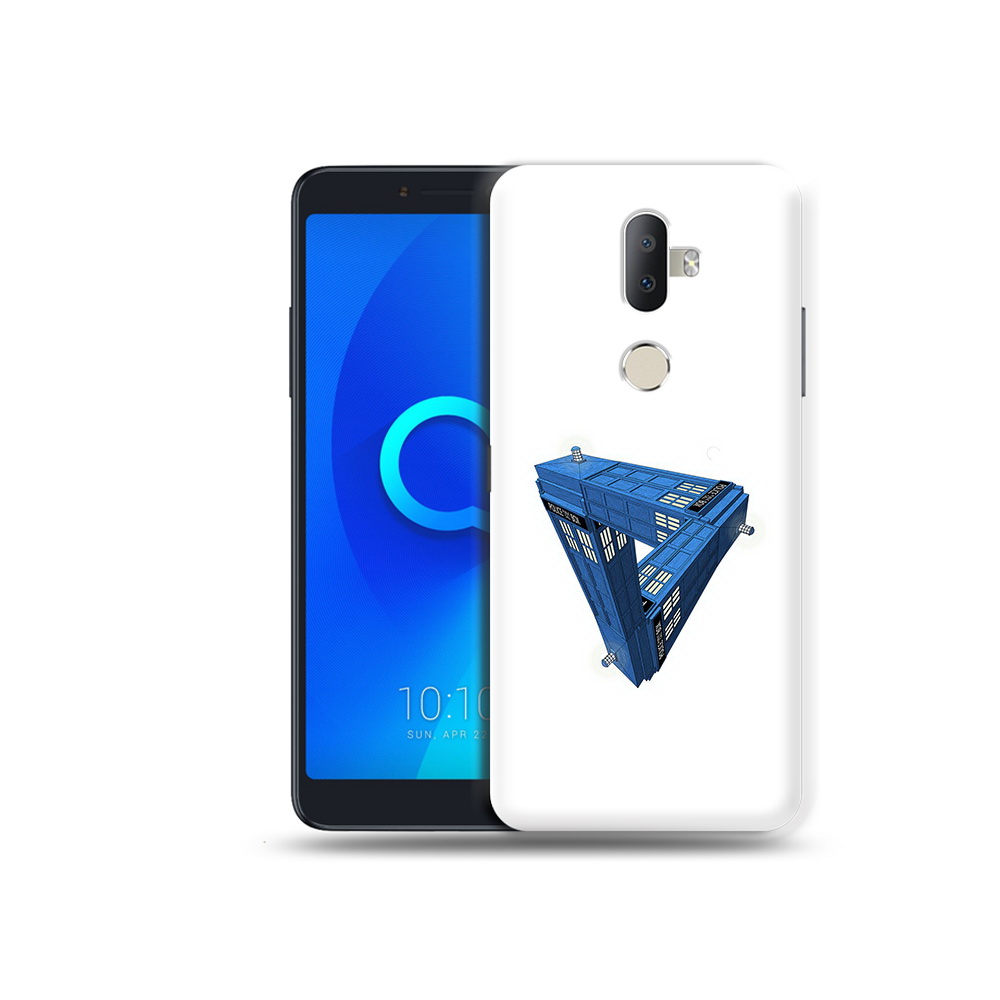 

Чехол MyPads Tocco для Alcatel 3V головолока абстракция, Прозрачный, Tocco
