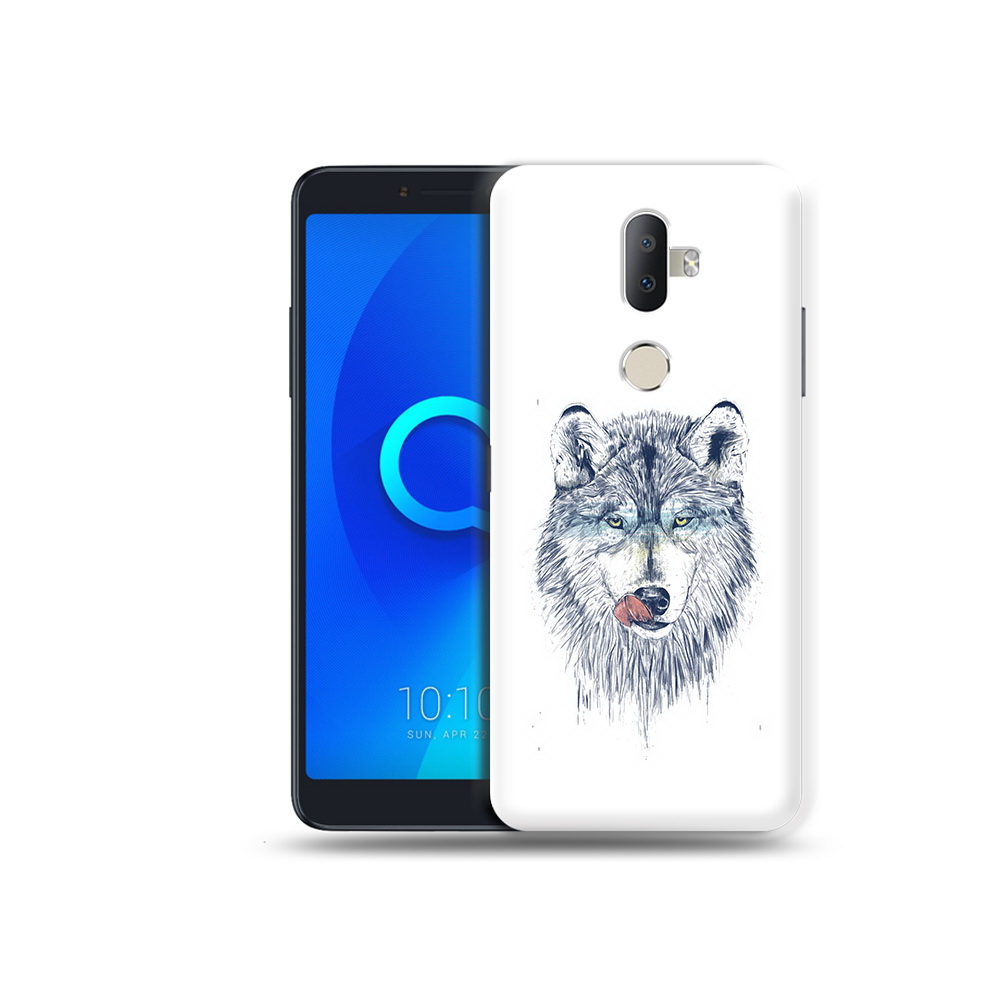 

Чехол MyPads Tocco для Alcatel 3V голодгый волк, Прозрачный, Tocco