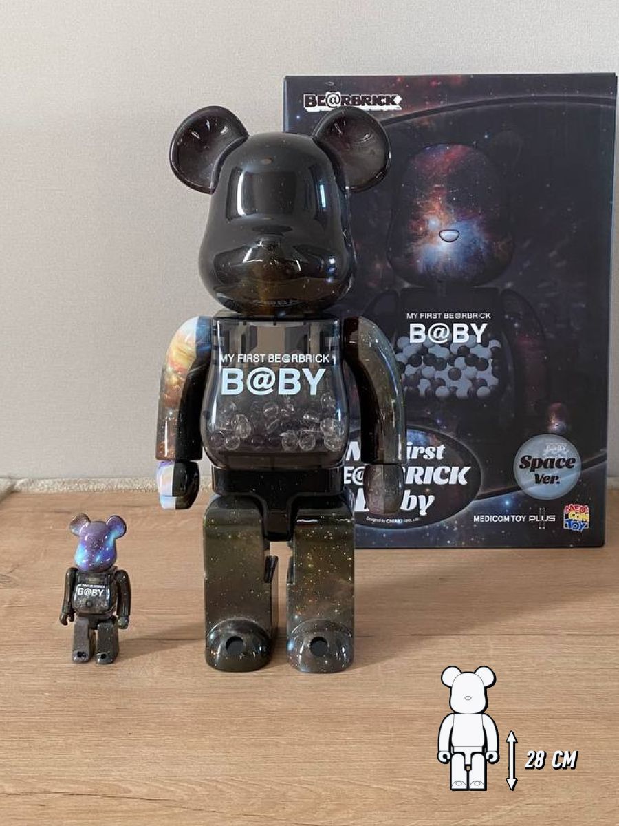 

Игрушка Bearbrick My First Baby Space Ver 28 см + 7 см, Bearbrick.M007