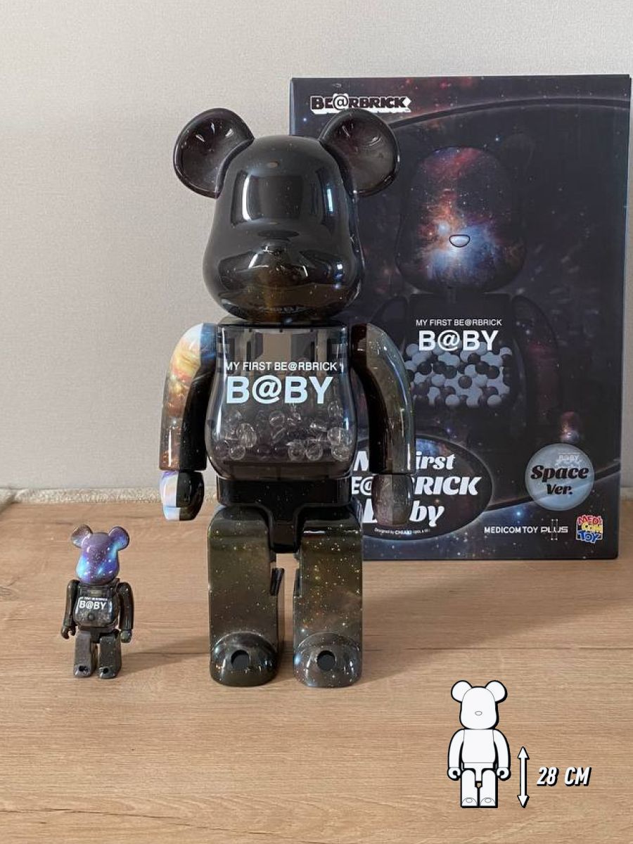 Игрушка Bearbrick My First Baby Space Ver 28 см + 7 см