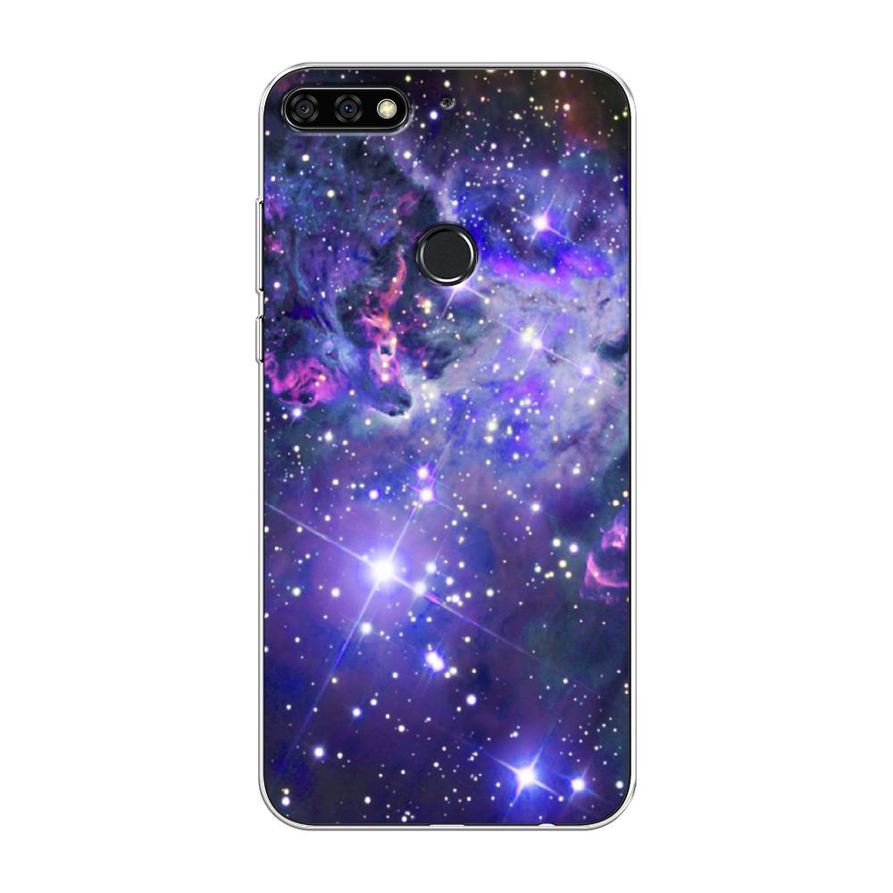 

Чехол Awog на Honor 7C Pro "Яркая галактика", Фиолетовый, 65550-4