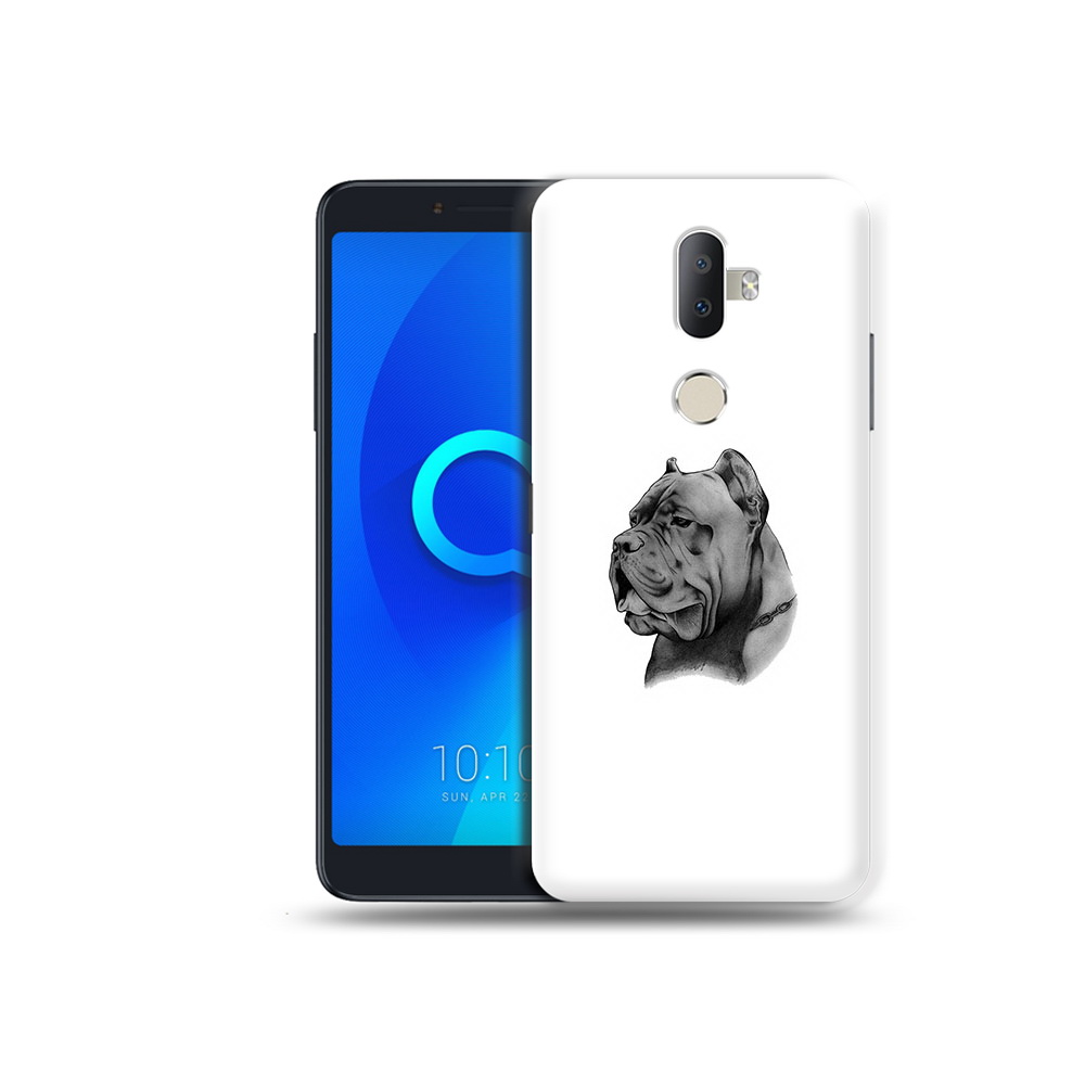 

Чехол MyPads Tocco для Alcatel 3V грозный бульдог, Прозрачный, Tocco