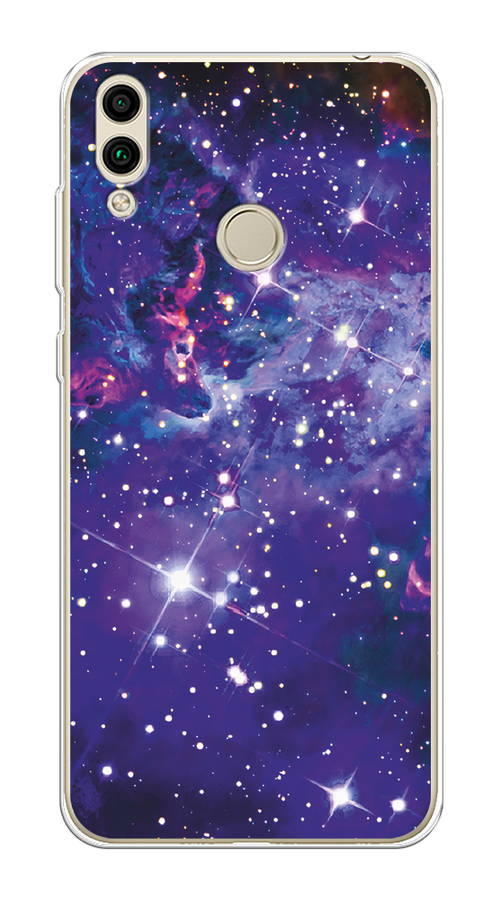 

Чехол Awog на Honor 8C "Яркая галактика", Фиолетовый, 67150-4