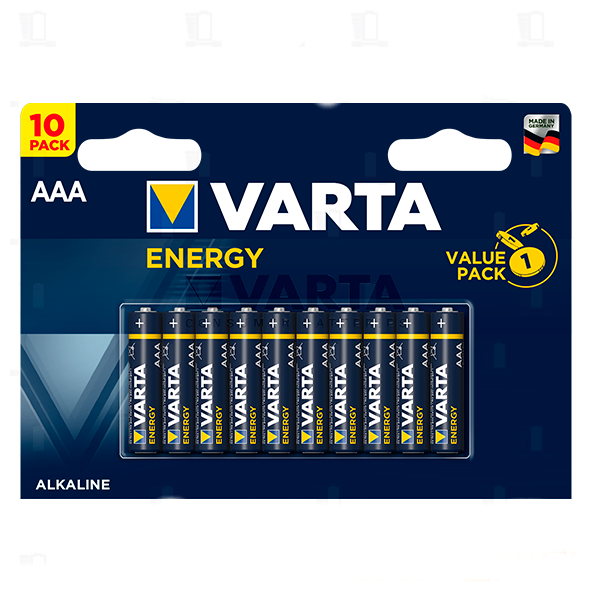 

Батарейки Varta ENERGY упаковка 10 штук AAA, ENERGY