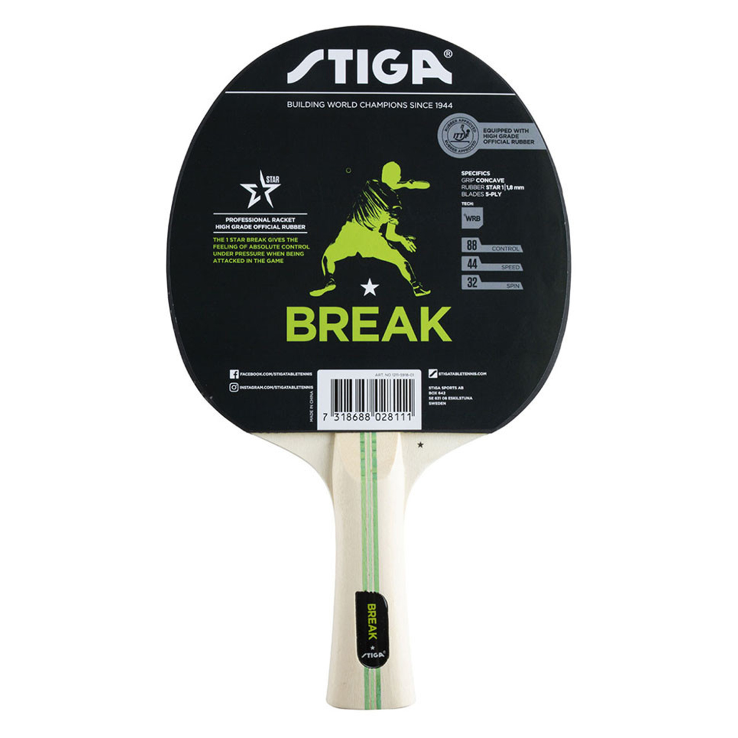 Ракетка для настольного тенниса Stiga Break WRB 1211-5918-01