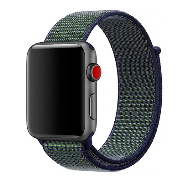 

Ремешок для Apple Watch 44mm/42mm Nylon Loop Blue Green, Синий, Ремешок для Apple Watch 44mm/42mm