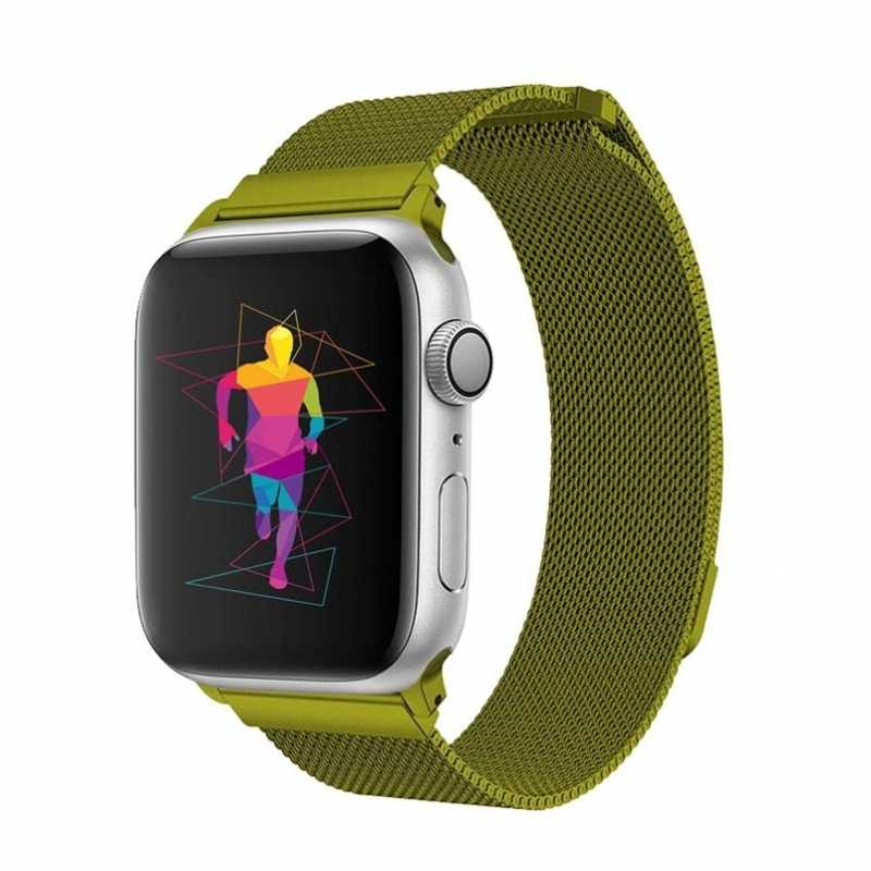 

Ремешок для Apple Watch 44mm/42mm Milanese Loop Dark Green, Зеленый, Ремешок для Apple Watch 44mm/42mm