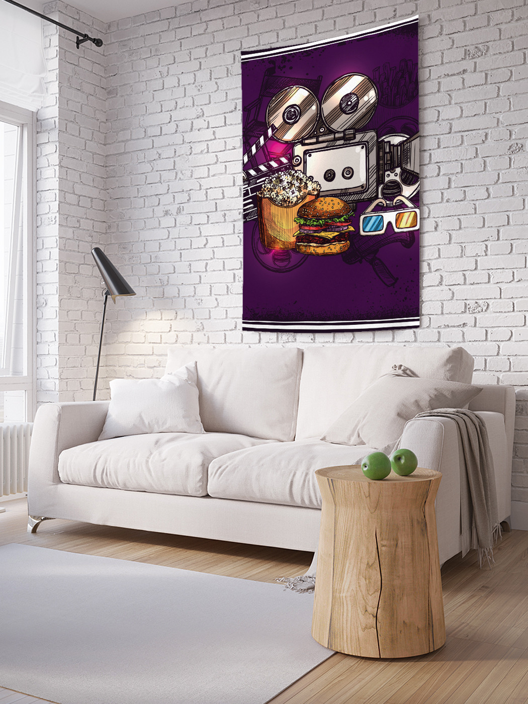 

Вертикальное фотопанно на стену JoyArty Кинематограф ретро 100x150 см, Кинематограф ретро