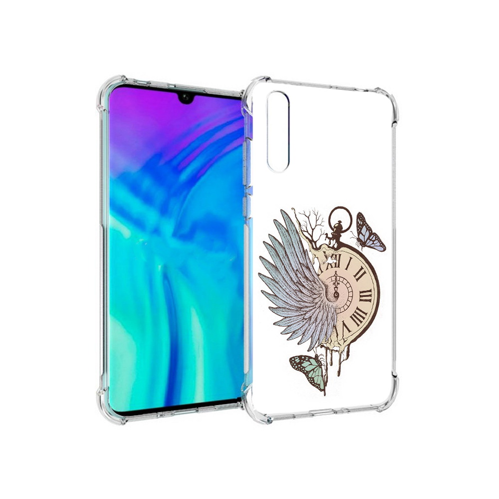 Чехол MyPads Tocco для Huawei Enjoy 10s страинные часы с крылом