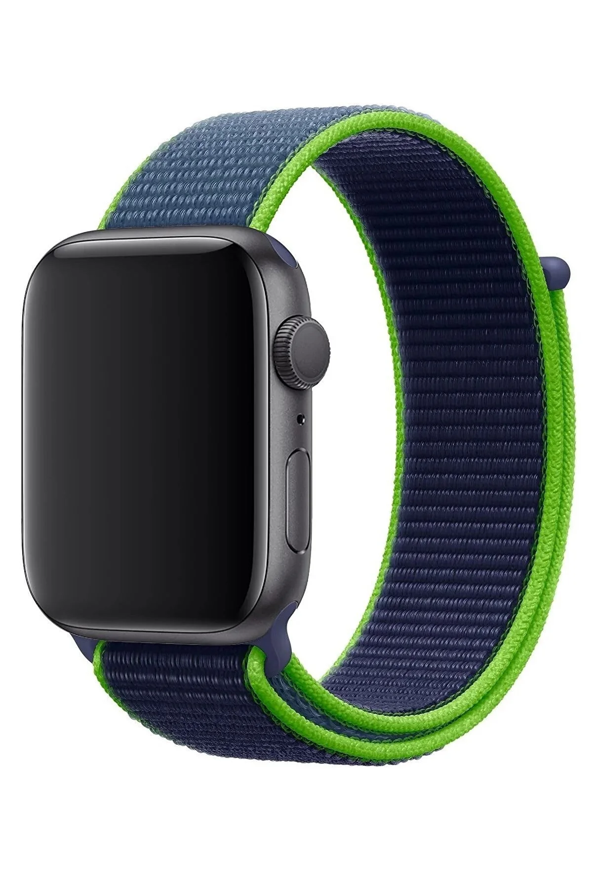

Ремешок нейлоновый для Apple Watch 42/44 мм Голубой с желтым