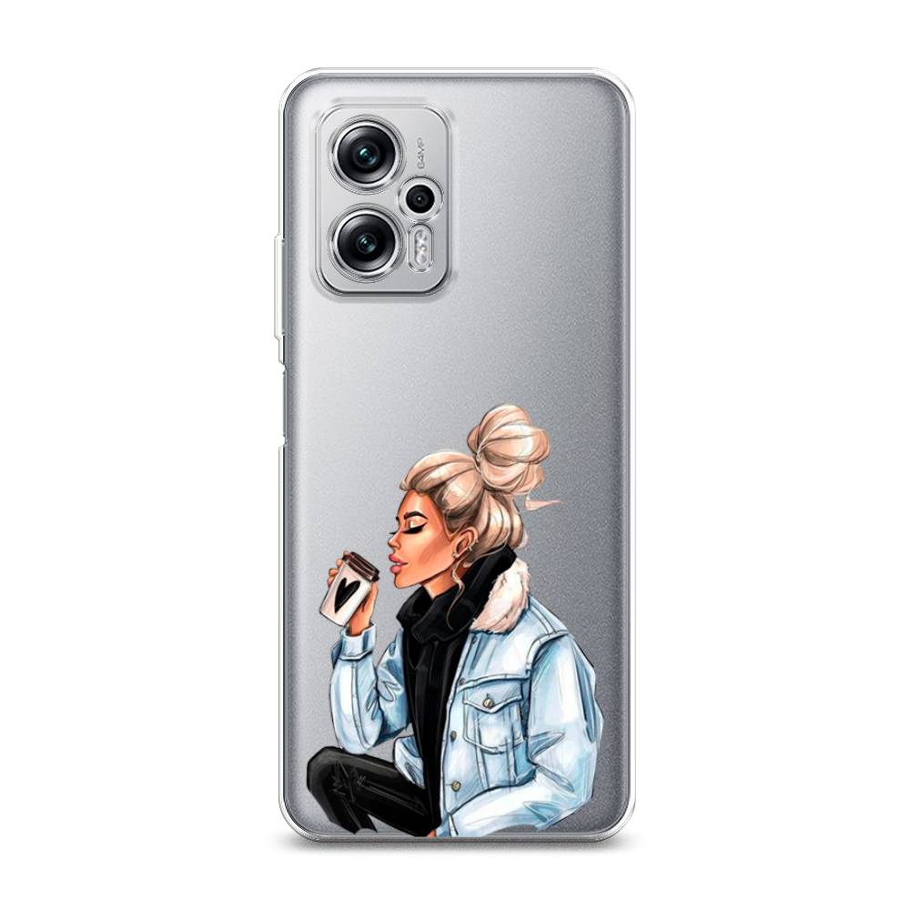 фото Силиконовый чехол "cute girl" на xiaomi redmi note 11t pro awog